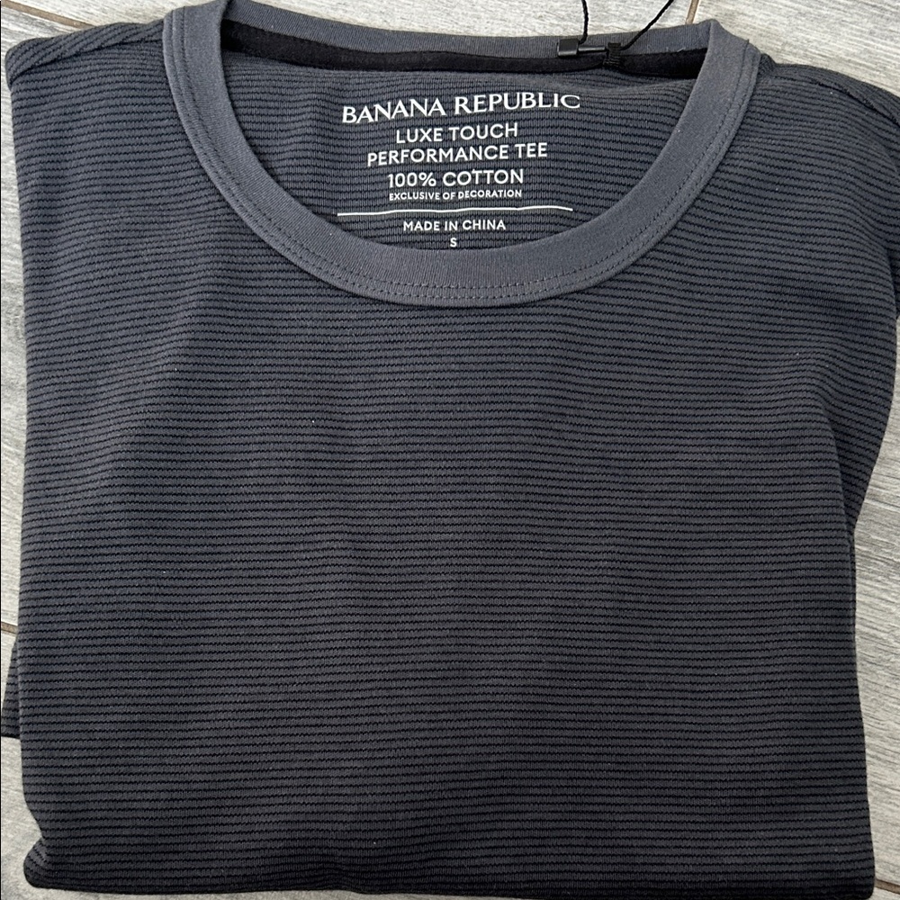 Banana Republic Men's Charcoal Luxe Touch Tee
